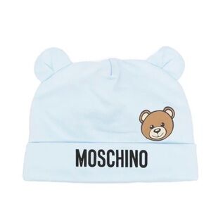 Moschino Sky Blue Bear Hat